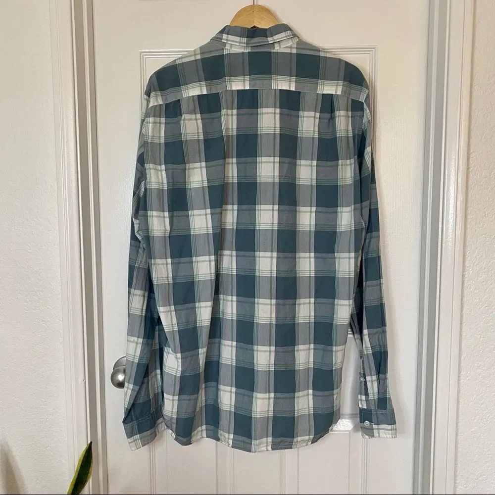J Crew Men’s Button Down Plaid Long Sleeve Casual Dress Shirt L Tall - Picture 9 of 12